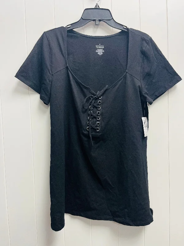 Top Short Sleeve By Torrid In Black, Size: 2x