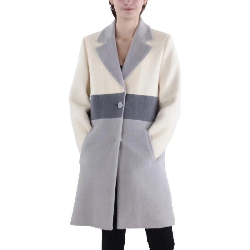 Womens Wool Blend Long Wool Coat