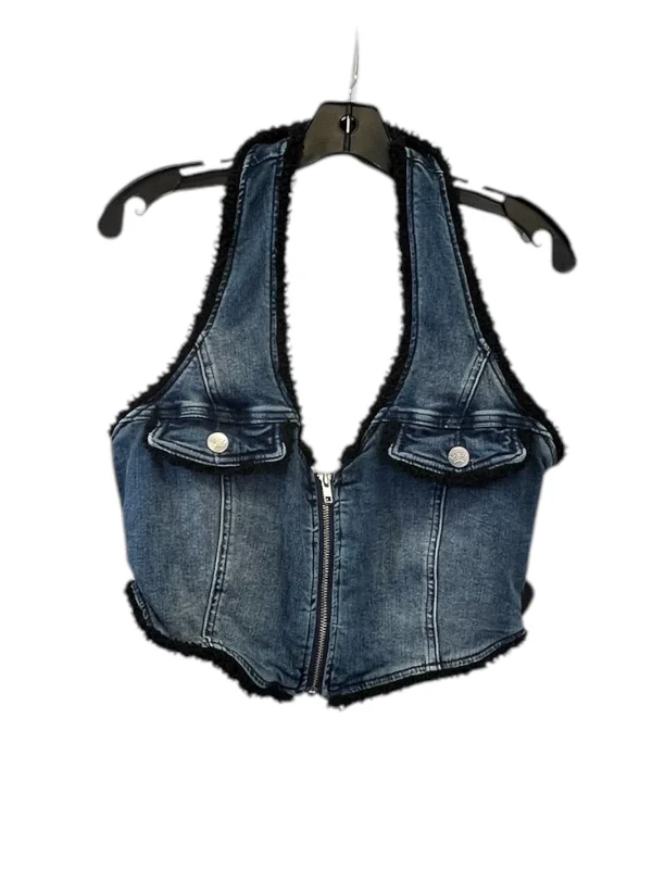 Top Sleeveless By Clothes Mentor In Blue Denim, Size: L