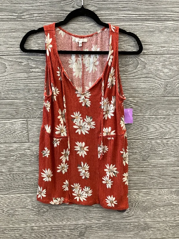 Top Sleeveless By Maurices In Orange, Size: M