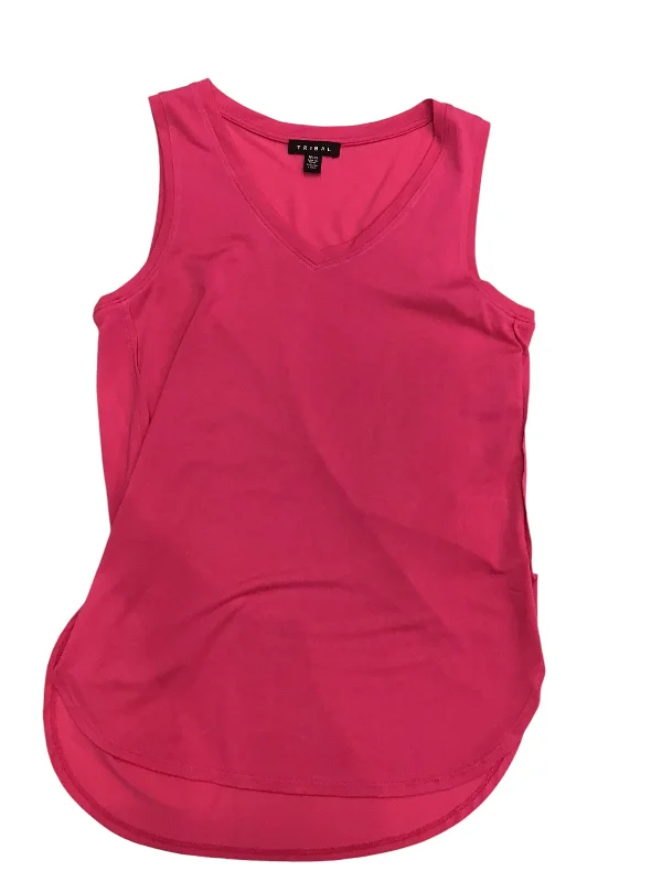 Top Sleeveless By Tribal In Pink, Size: Xs