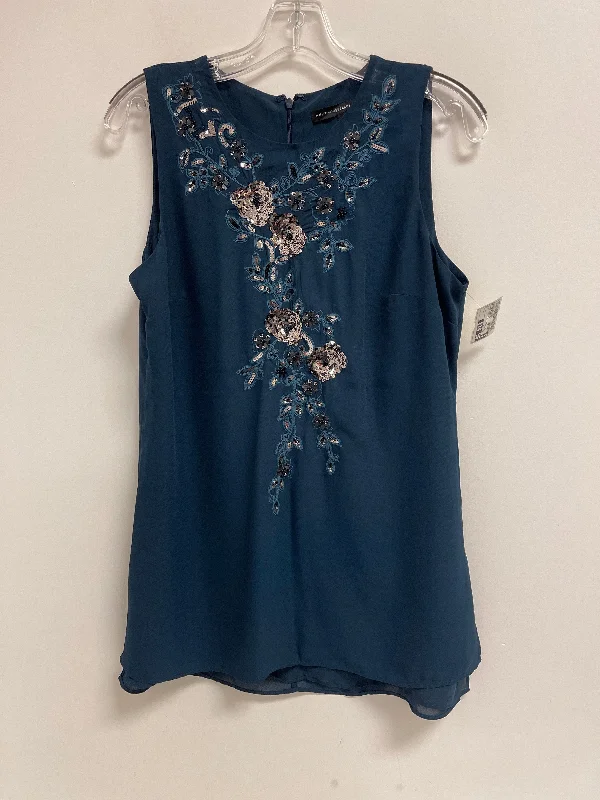 Tunic Sleeveless By White House Black Market In Blue, Size: M